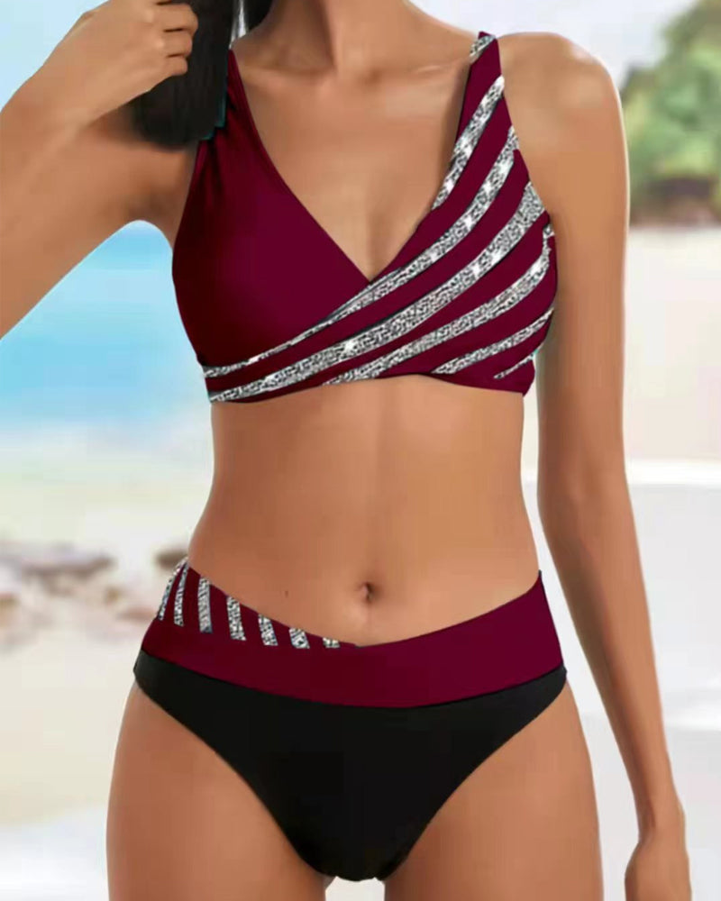 Mona - Swimsuit with Warm Print