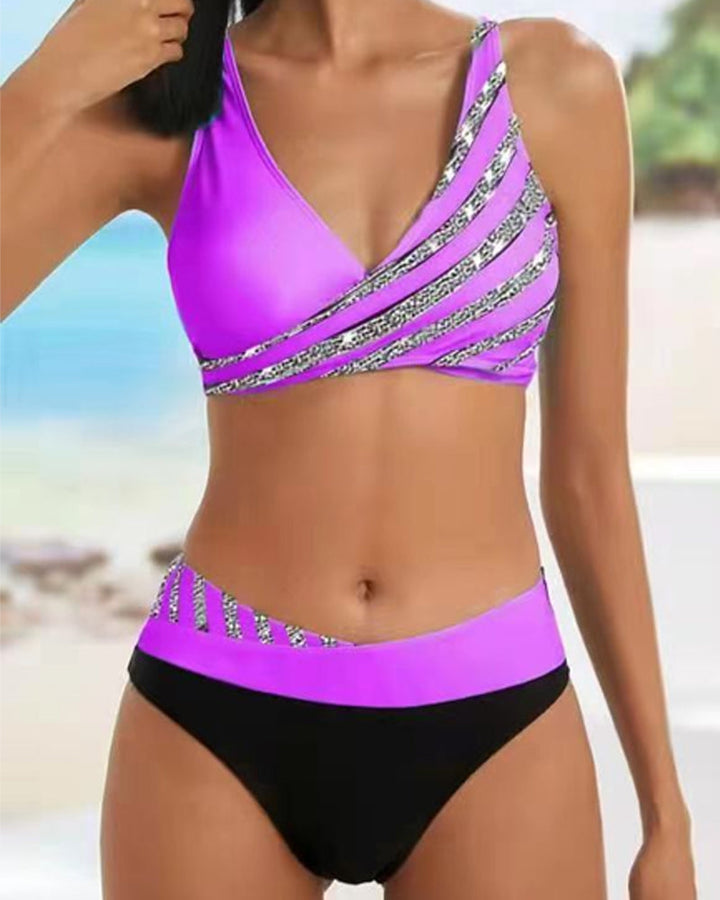 Mona - Swimsuit with Warm Print