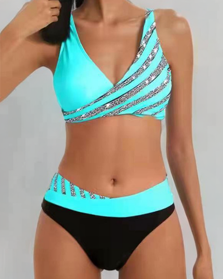 Mona - Swimsuit with Warm Print